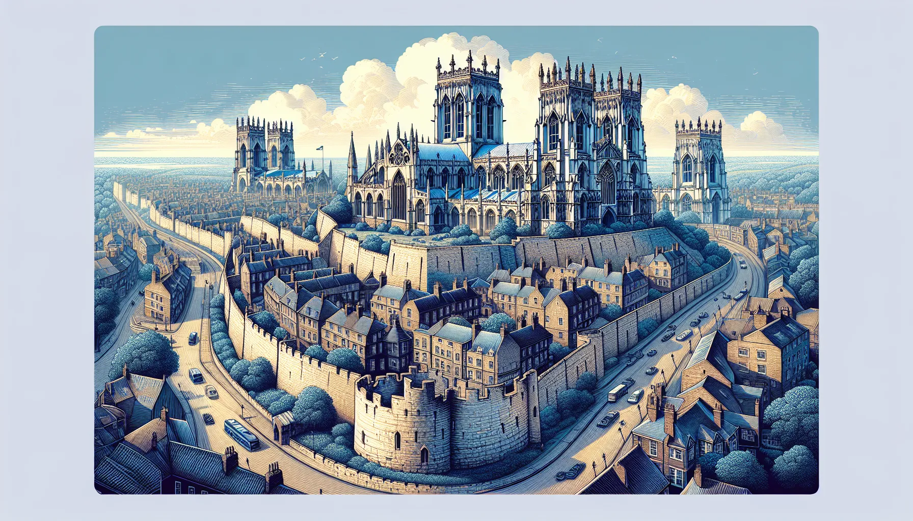 York é uma cidade encantadora no norte da Inglaterra, repleta de história medieval. Se você está planejando uma viagem com orçamento limitado, não se preocupe, pois há muitas coisas para fazer e ver sem gastar muito dinheiro.
Comece sua jornada explorando as muralhas da cidade, que datam do século XIII. Você pode caminhar ao longo das muralhas e desfrutar de vistas desl